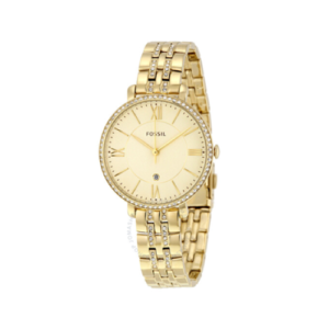 Fossil Jacqueline Champagne Dial Gold-tone Ladies Watch - ES3547