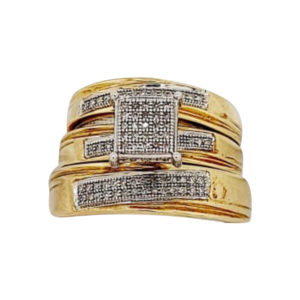 His & Her Diamond Wedding Set