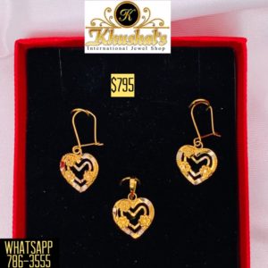 EARRING & PENDANT SET