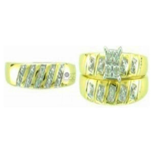 His & Her Diamond Wedding Set