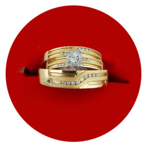 His & Her Diamond Wedding Set