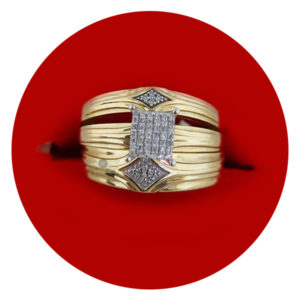 His & Her Diamond Wedding Set