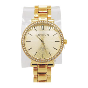 Miykon - Gold Jeweled Rim Ladies Watch