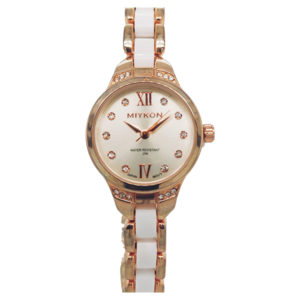 Miykon - Rose Gold and White Bracelet Ladies Watch