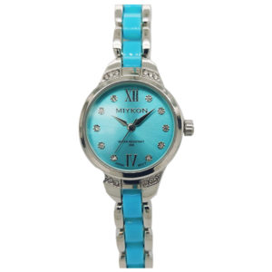 Miykon - Silver and Blue Bracelet Ladies Watch
