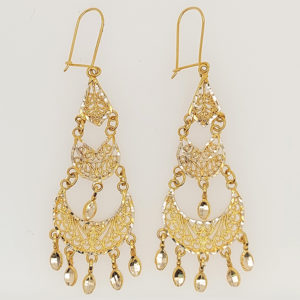 10k Gold Chandelier Earrings