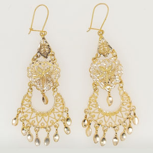 10k Gold Chandelier Earrings