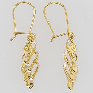 10K Gold Handing Earring