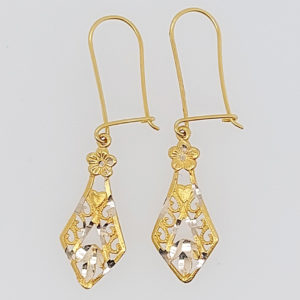 10K Gold Handing Earring