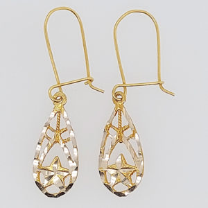 10K Gold Handing Earring