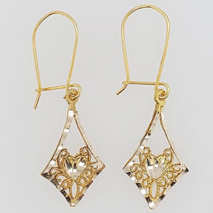 10K Gold Handing Earring