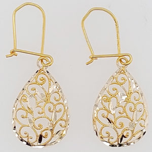 10K Gold Handing Earring