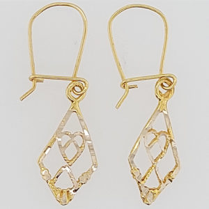 10K Gold Handing Earring