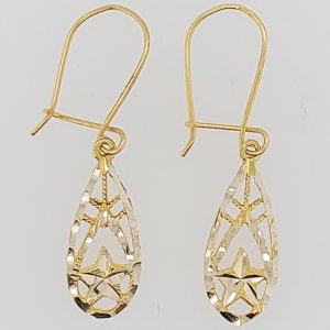 10K Gold Handing Earring