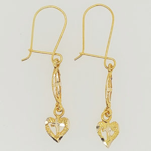 10K Gold Handing Earring