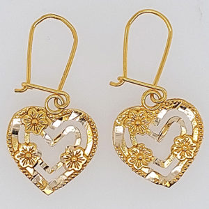10K Gold Handing Earring