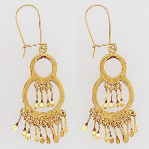 10K Gold Chandelier Earring