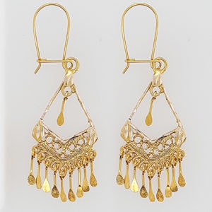 10K Gold Chandelier Earring