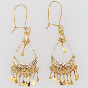 10K Gold Chandelier Earring