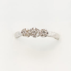 10k White Gold Diamond Engagement Ring