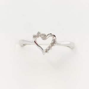 10k White Gold Diamond Engagement Ring