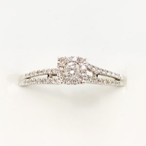 14k White Gold Diamond Engagement Ring