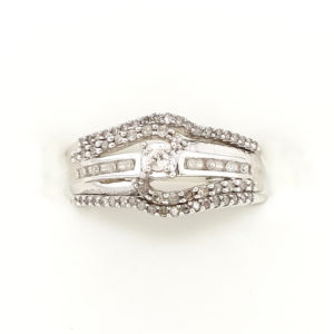 3Pc. 14k White Gold Diamond Ring Set
